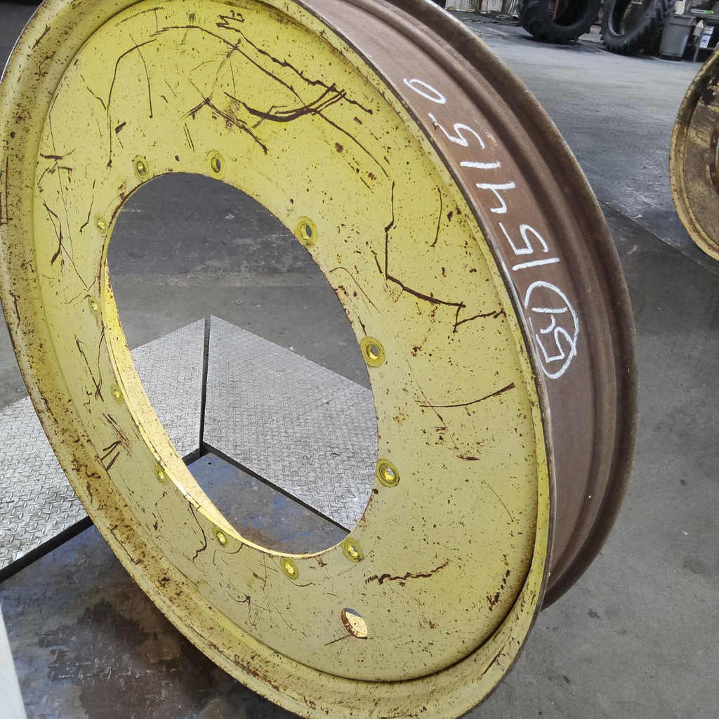 10"W x 54"D, John Deere Yellow 12-Hole Stub Disc , -3.25" Offset