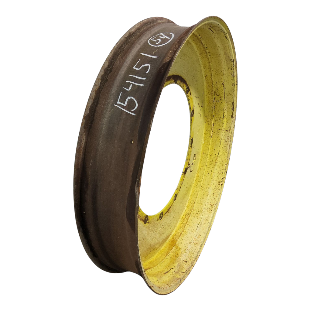 10"W x 54"D, John Deere Yellow 12-Hole Stub Disc , -3.25" Offset