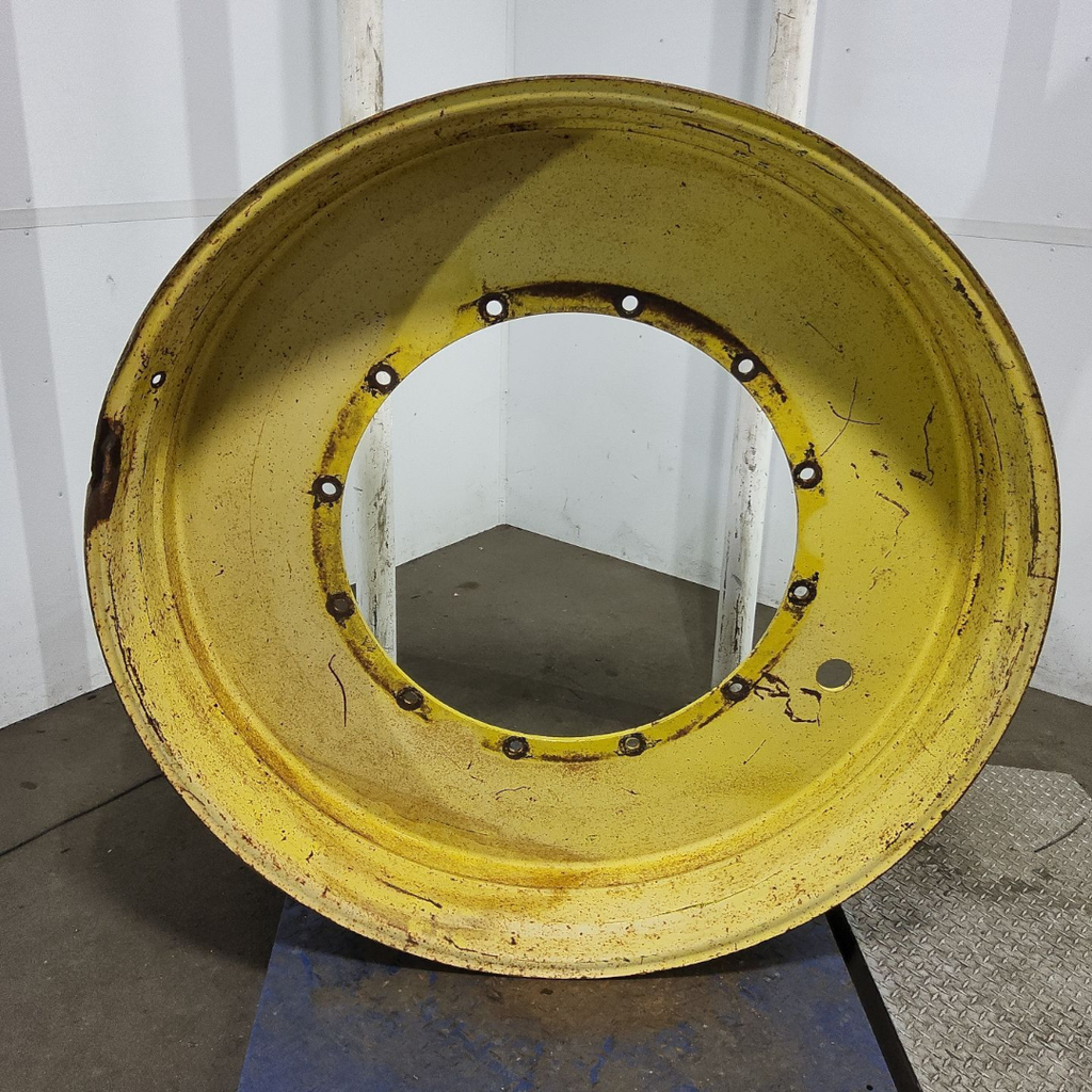10"W x 54"D, John Deere Yellow 12-Hole Stub Disc , -3.25" Offset