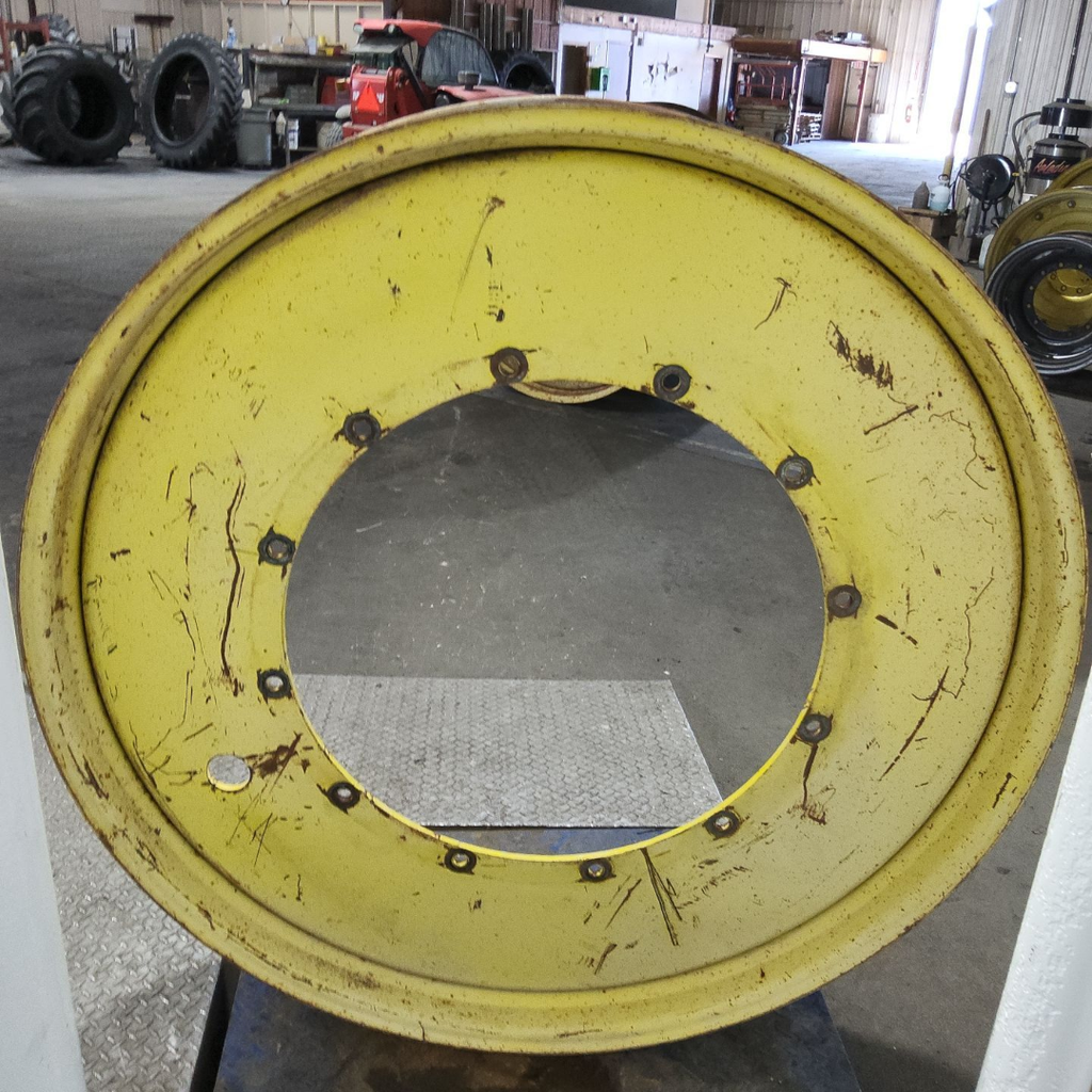 10"W x 54"D, John Deere Yellow 12-Hole Stub Disc , -3.25" Offset