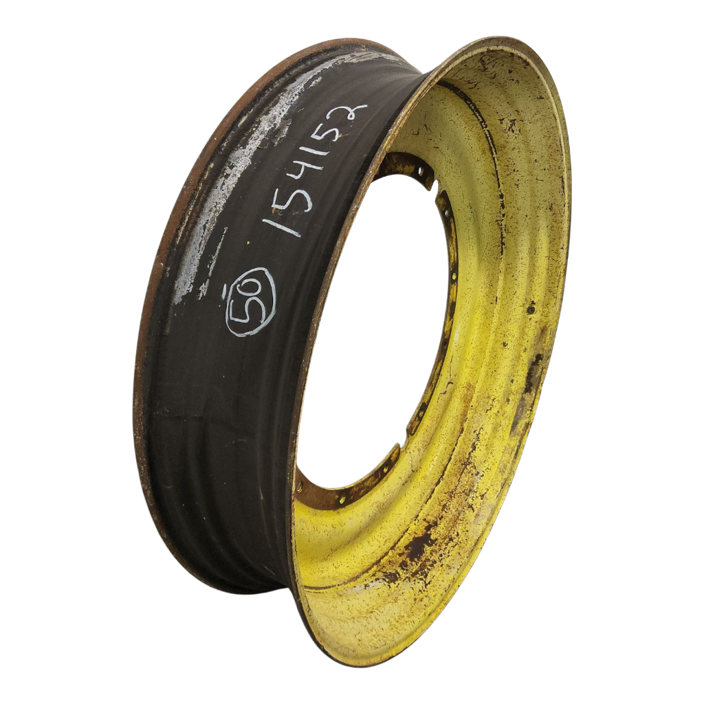 12"W x 50"D, John Deere Yellow 12-Hole Stub Disc , -3.12" Offset