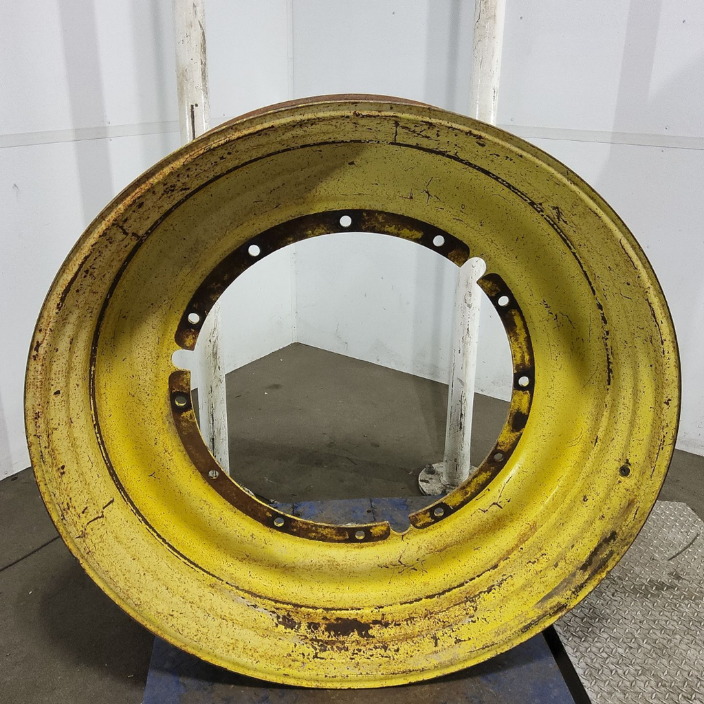 12"W x 50"D, John Deere Yellow 12-Hole Stub Disc , -3.12" Offset