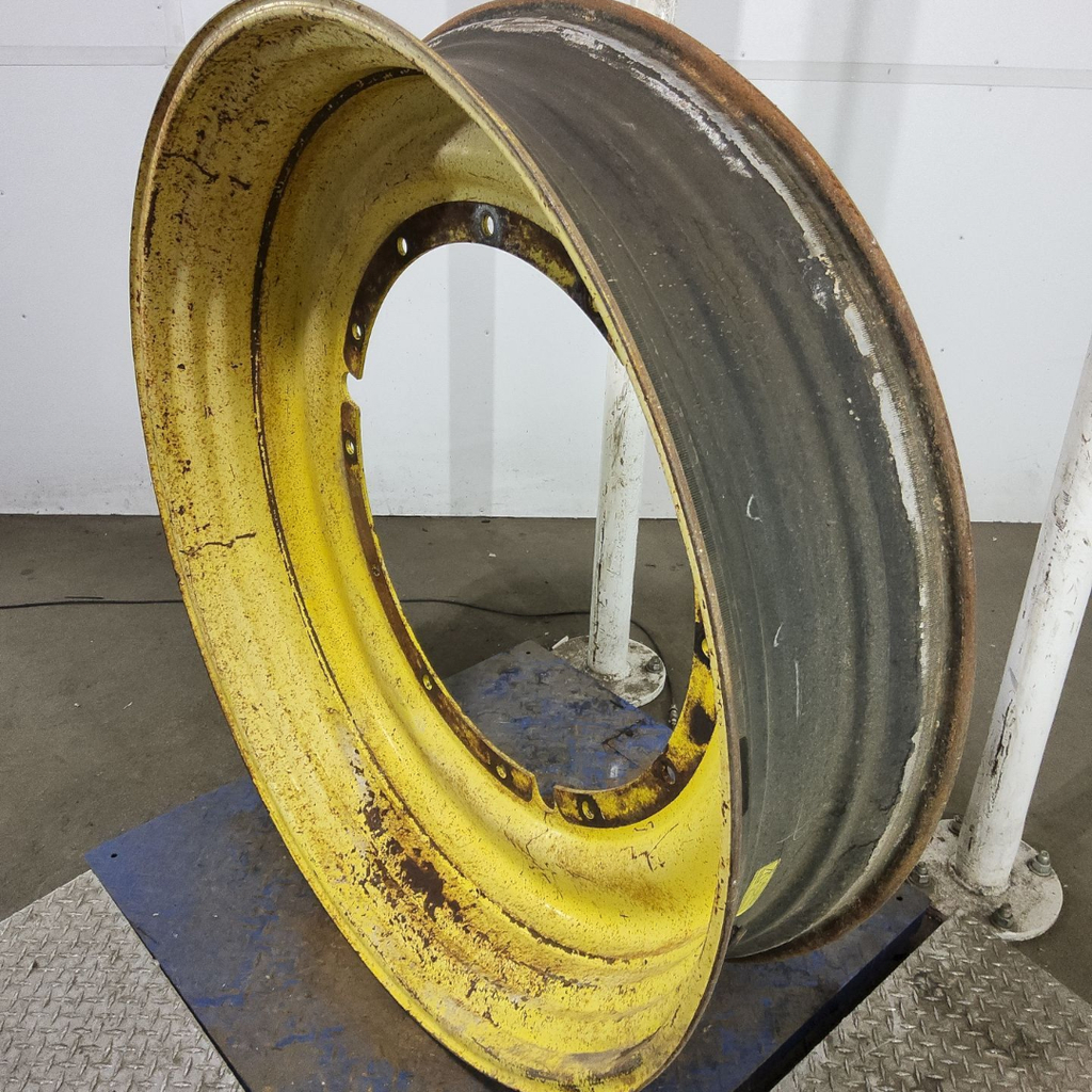 12"W x 50"D, John Deere Yellow 12-Hole Stub Disc , -3.12" Offset