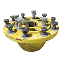 10-Hole Wedg-Lok Style, 3.62" (92.08mm) axle, John Deere Yellow