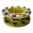 10 to 10-Hole 5"L Hub Extension, John Deere Yellow