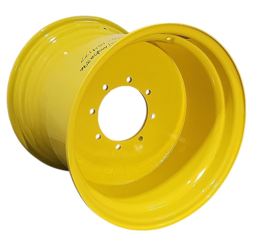 25"W x 26"D, John Deere Yellow 8-Hole Flat Plate , -1.12" Offset