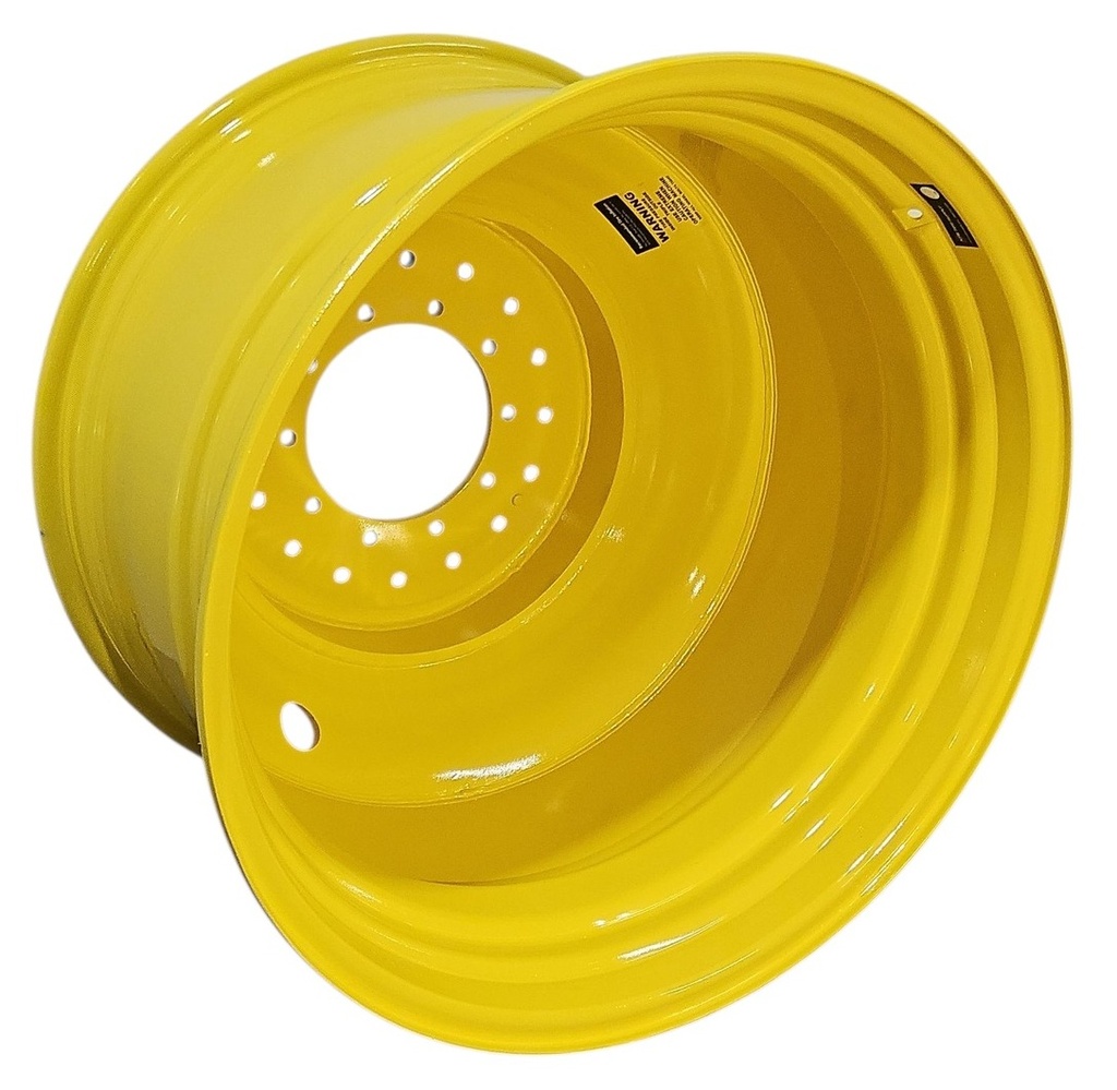 23"W x 38"D, John Deere Yellow 10-Hole Straddle Dual - Inside Main , 15.88" Offset