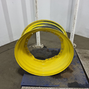 13"W x 30"D, John Deere Yellow 12-Hole Waffle Wheel (Groups of 3 bolts) , 2.88" Offset
