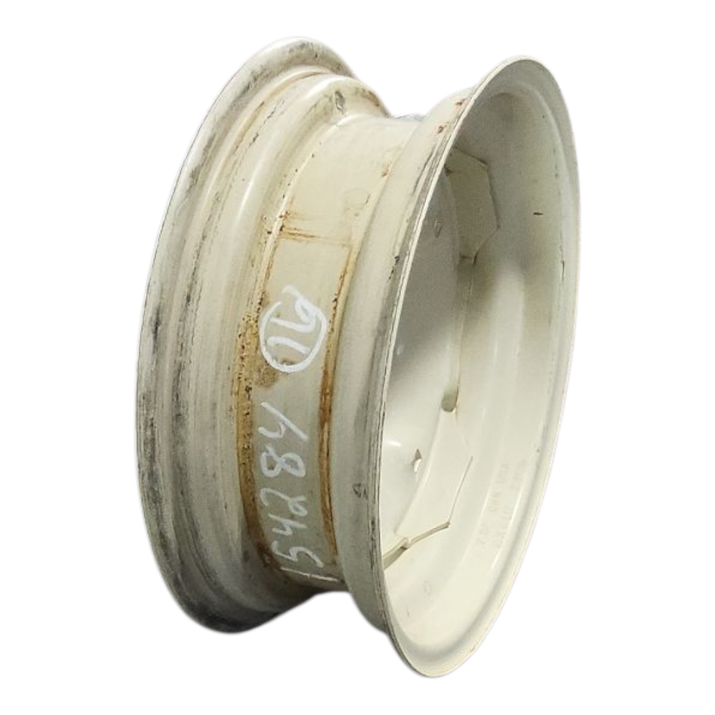 6"W x 16"D, John Deere Yellow 6-Hole Stamped Plate , 1.62" Offset