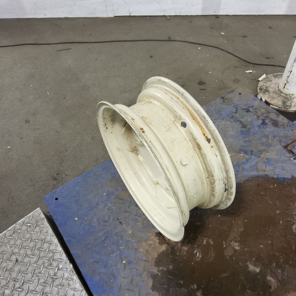 6"W x 16"D, John Deere Yellow 6-Hole Stamped Plate , 1.62" Offset