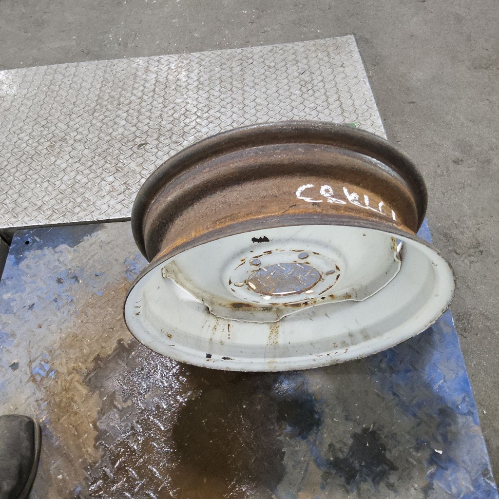 5.5"W x 18"D, John Deere Yellow 8-Hole Formed Plate , -0.81" Offset