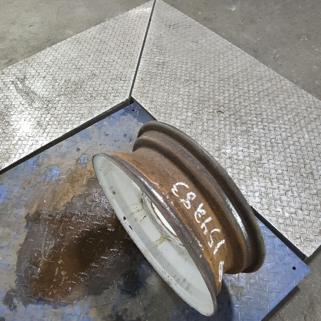 5.5"W x 18"D, John Deere Yellow 8-Hole Formed Plate , -0.81" Offset