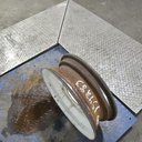 5.5"W x 18"D, John Deere Yellow 8-Hole Formed Plate , -0.81" Offset