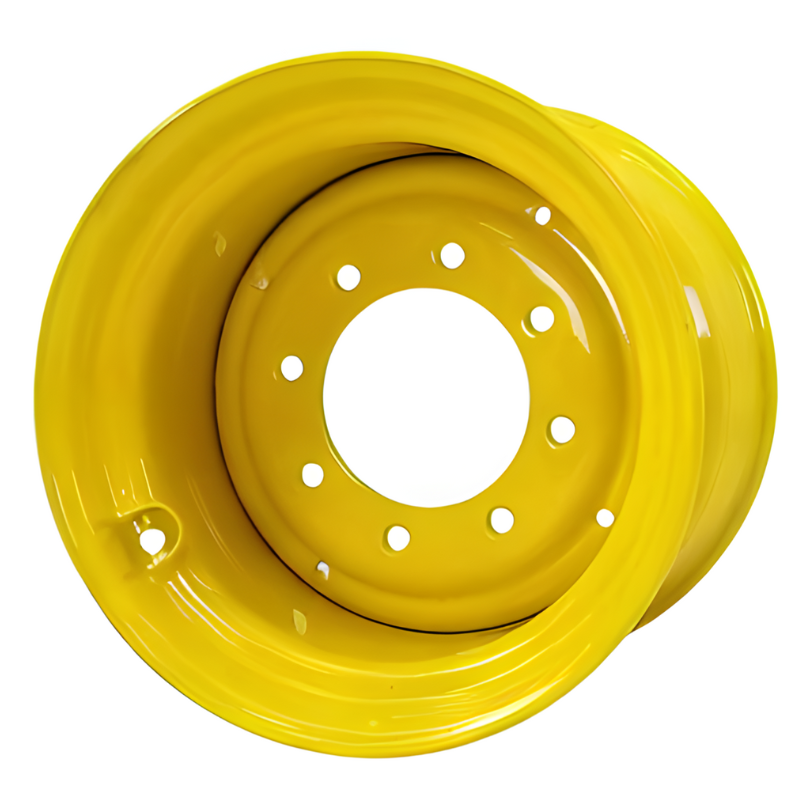 12"W x 16.5"D, Industrial Yellow  8-Hole Skid Steer