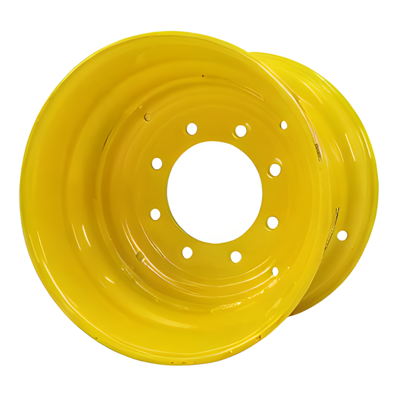 12"W x 16.5"D, Industrial Yellow  8-Hole Skid Steer