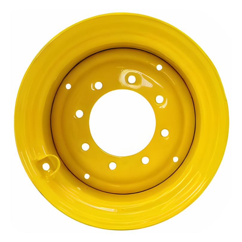 12"W x 16.5"D, Industrial Yellow  8-Hole Skid Steer