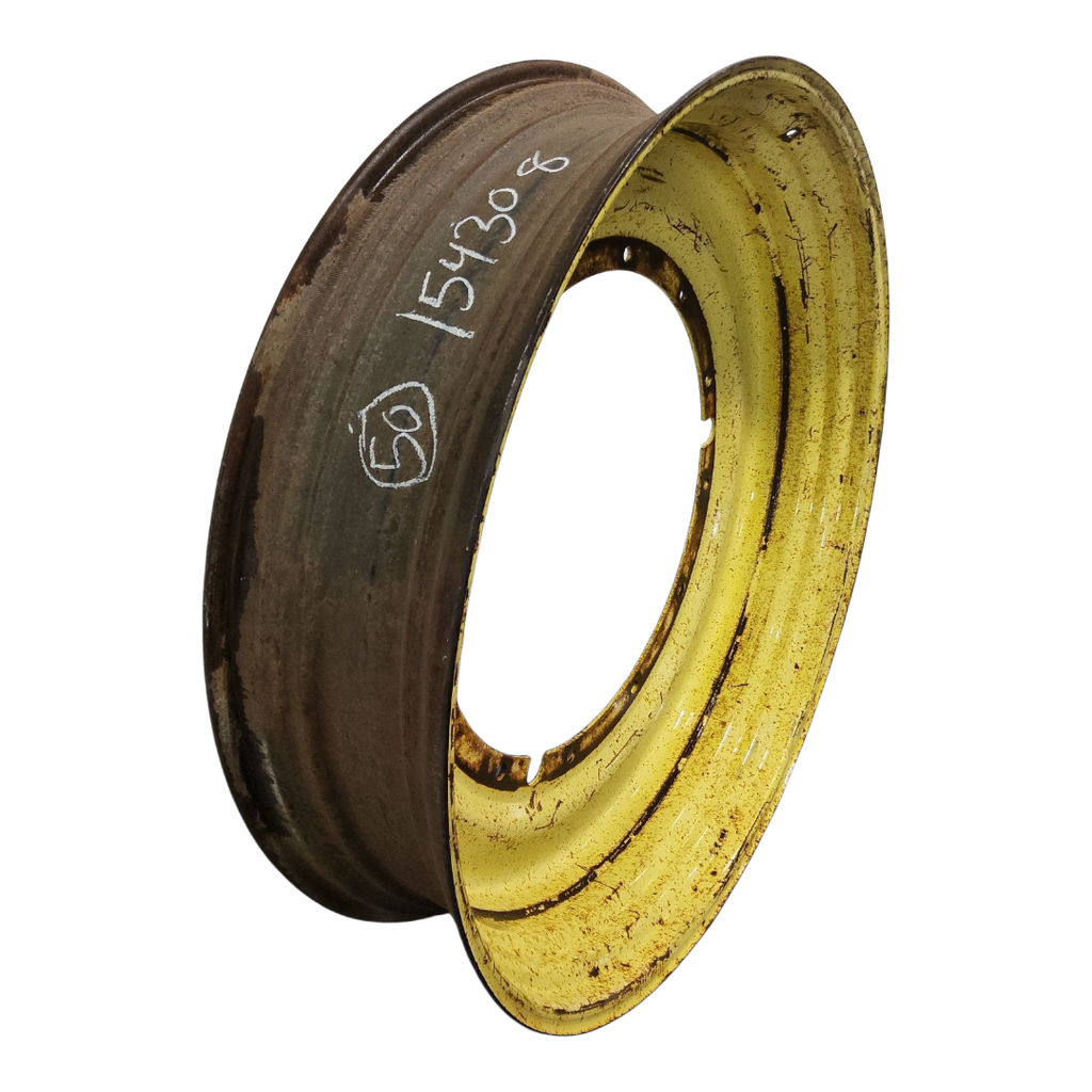 12"W x 50"D, John Deere Yellow 12-Hole Stub Disc , -3.12" Offset