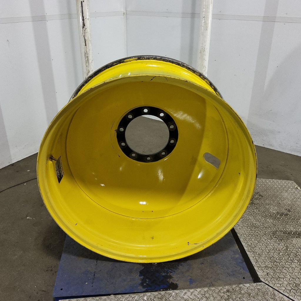 16"W x 38"D, John Deere Yellow 10-Hole Dolly Dual , -13.12" Offset