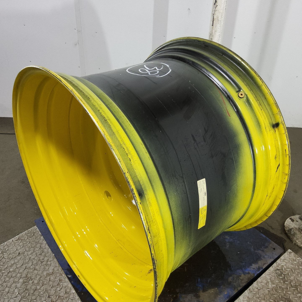 27"W x 38"D, John Deere Yellow 20-Hole Formed Plate , 1" Offset