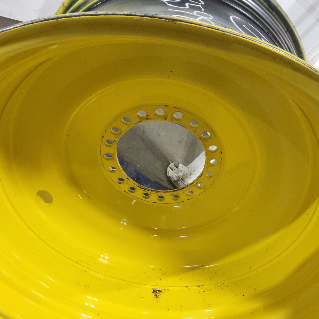 27"W x 38"D, John Deere Yellow 20-Hole Formed Plate , 1" Offset