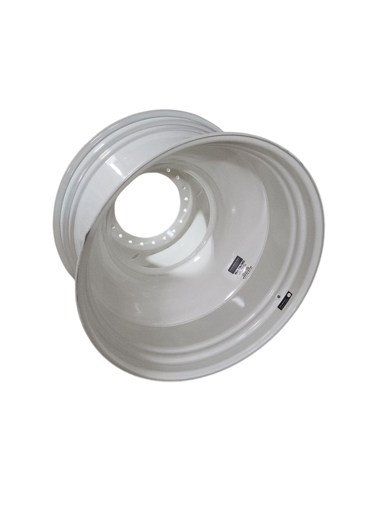 27"W x 38"D, New Holland White 16-Hole Straddle Dual - Outside Dual , -24" Offset