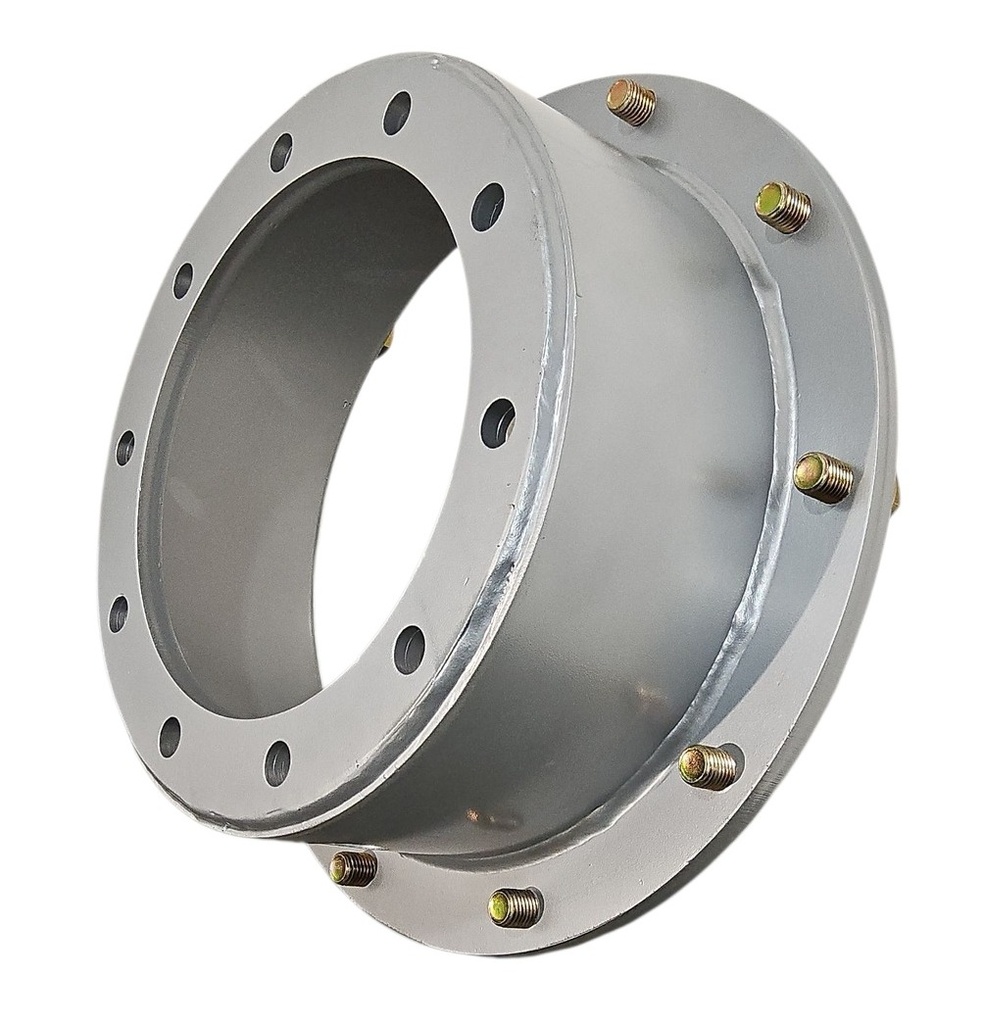 10 to 10-Hole 7"L Extension Starter Hat(For 2-pc Spool Style), Case IH Silver Mist