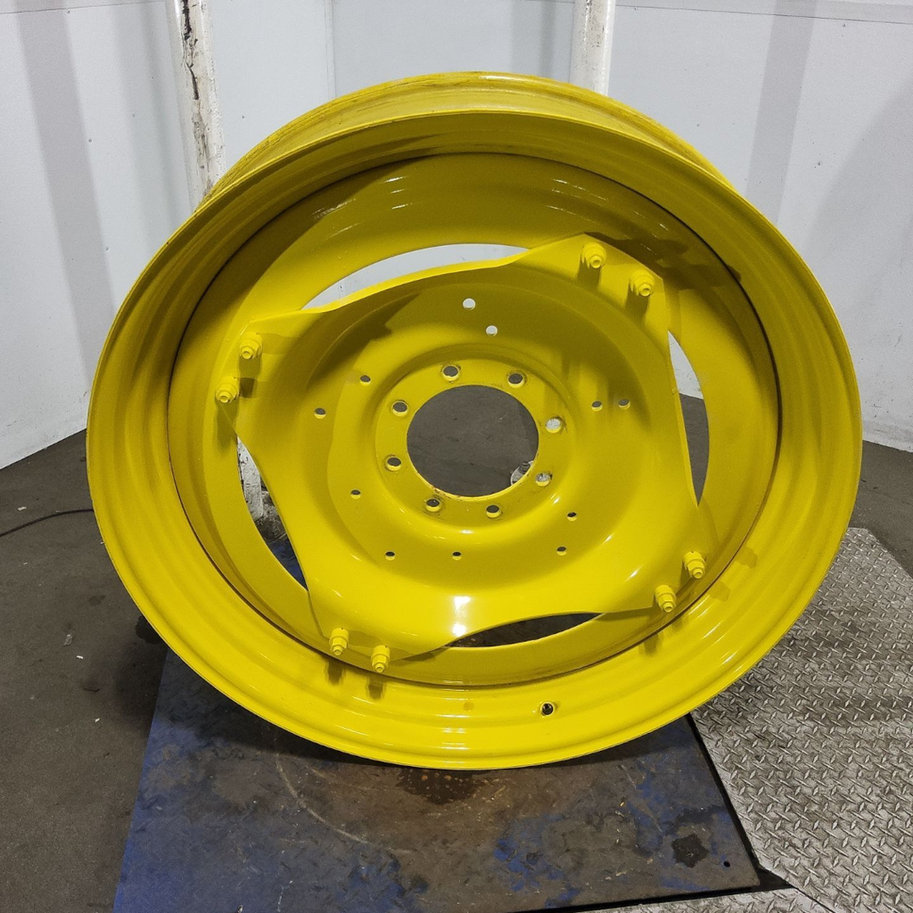 10"W x 42"D, John Deere Yellow 8-Hole Stub Disc (groups of 2 bolts) , 5.38" Offset