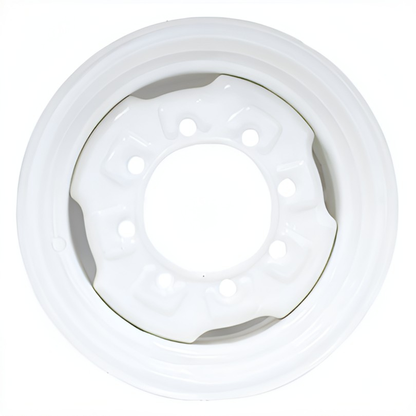 6"W x 16"D, White 8-Hole Implement