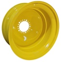 18"W x 42"D, John Deere Yellow 20-Hole Dolly Dual , -15" Offset