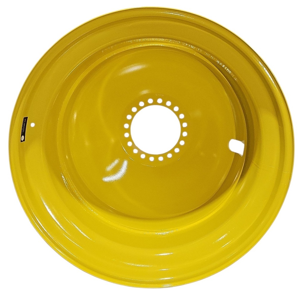 18"W x 42"D, John Deere Yellow 20-Hole Dolly Dual , -15" Offset