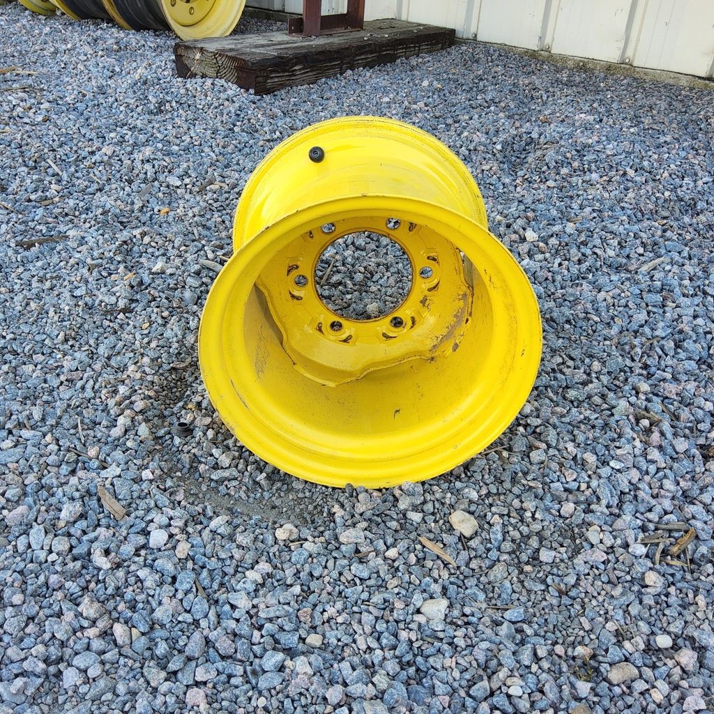 10.5"W x 12"D, John Deere Yellow 6-Hole Implement , 2.12" Offset