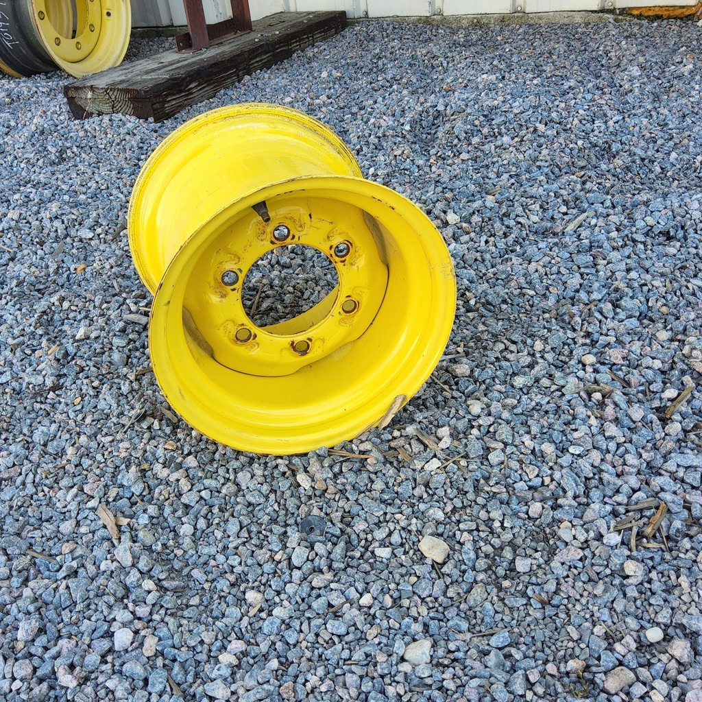 10.5"W x 12"D, John Deere Yellow 6-Hole Implement , 2.12" Offset