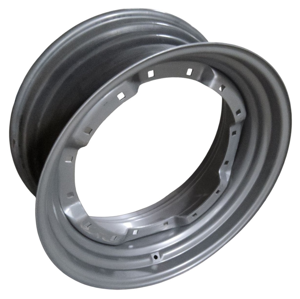 13"W x 30"D, Case IH Silver Mist 8-Hole Waffle Wheel (Groups of 2 Bolts) , 6.88" Offset