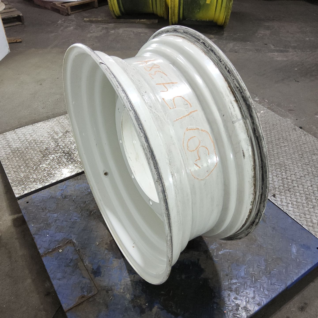 12"W x 30"D, New Holland White 16-Hole Stub Disc , -2.38" Offset