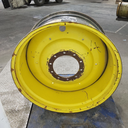 18"W x 38"D, John Deere Yellow 10-Hole Formed Plate , -3.25" Offset