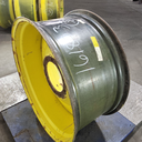 18"W x 38"D, John Deere Yellow 10-Hole Formed Plate , -3.25" Offset