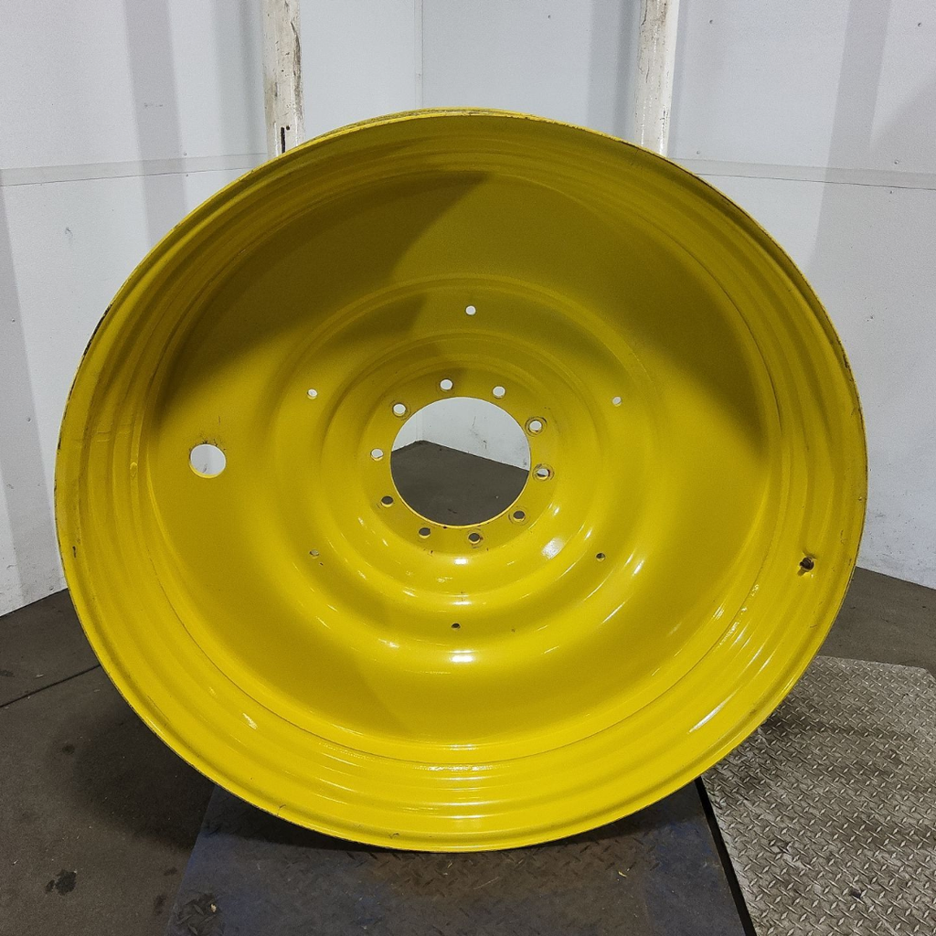 12"W x 50"D, John Deere Yellow 10-Hole Formed Plate , -6.5" Offset