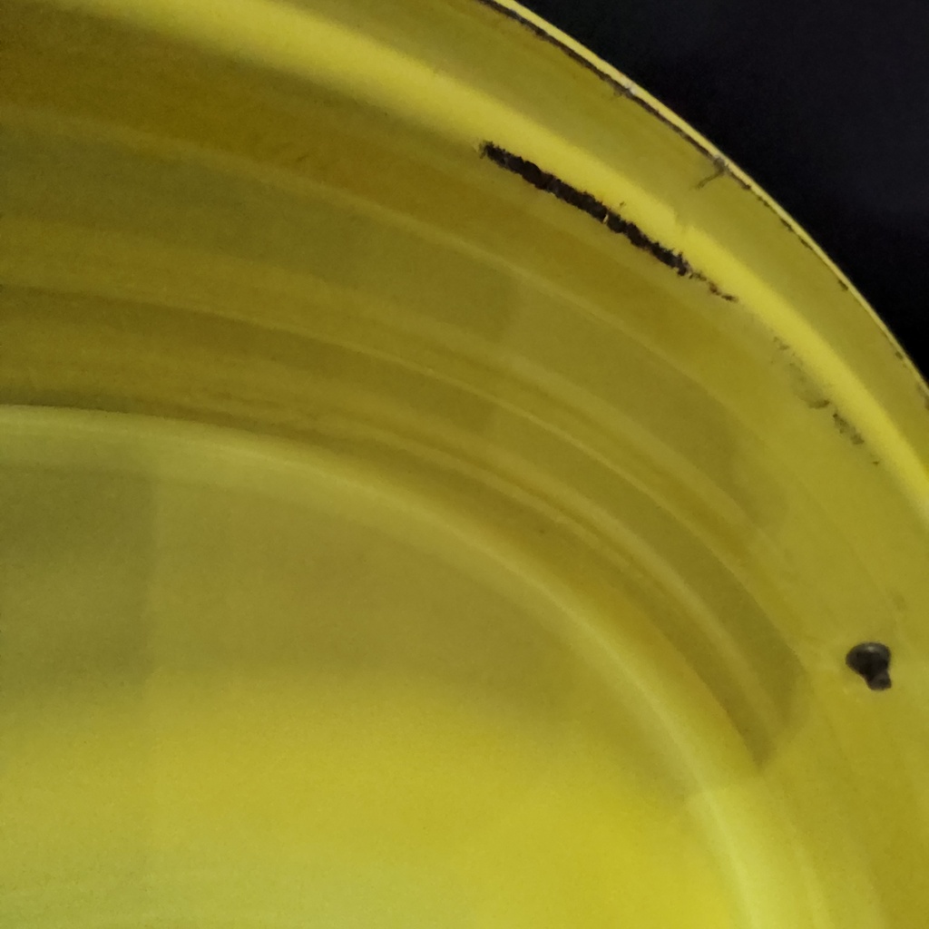 12"W x 50"D, John Deere Yellow 10-Hole Formed Plate , -6.5" Offset