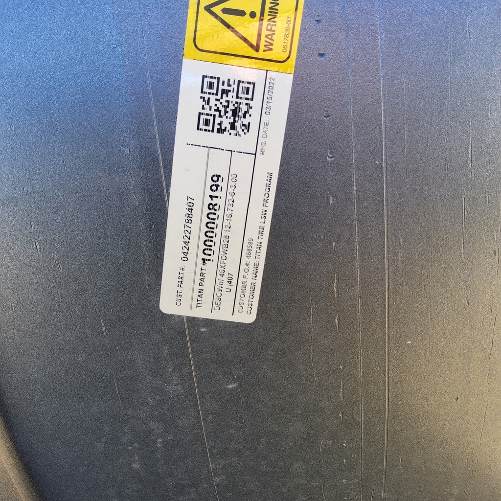 25"W x 46"D, Case IH Silver Mist 12-Hole Bubble Disc , -2.62" Offset