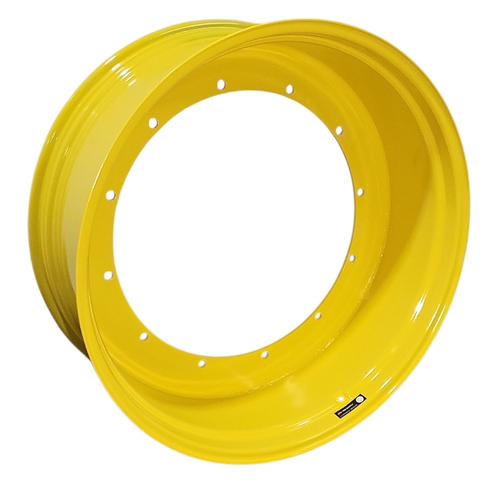 16"W x 42"D, John Deere Yellow 12-Hole Stub Disc , -3.25" Offset
