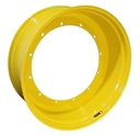 16"W x 42"D, John Deere Yellow 12-Hole Stub Disc , -3.25" Offset