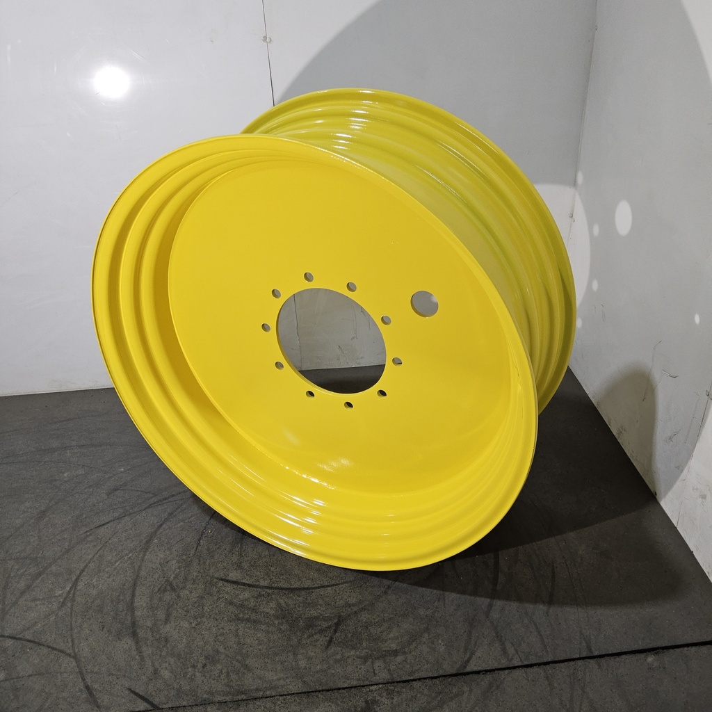 15"W x 38"D, John Deere Yellow 10-Hole Flat Plate , 0.5" Offset