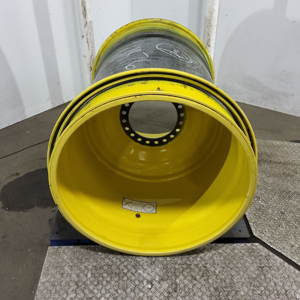 44"W x 32"D, John Deere Yellow 20-Hole 3 Piece Formed Plate , -2.12" Offset