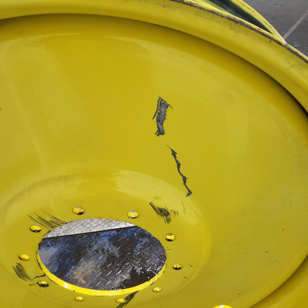 10"W x 42"D, John Deere Yellow 10-Hole Formed Plate Sprayer , 2.88" Offset