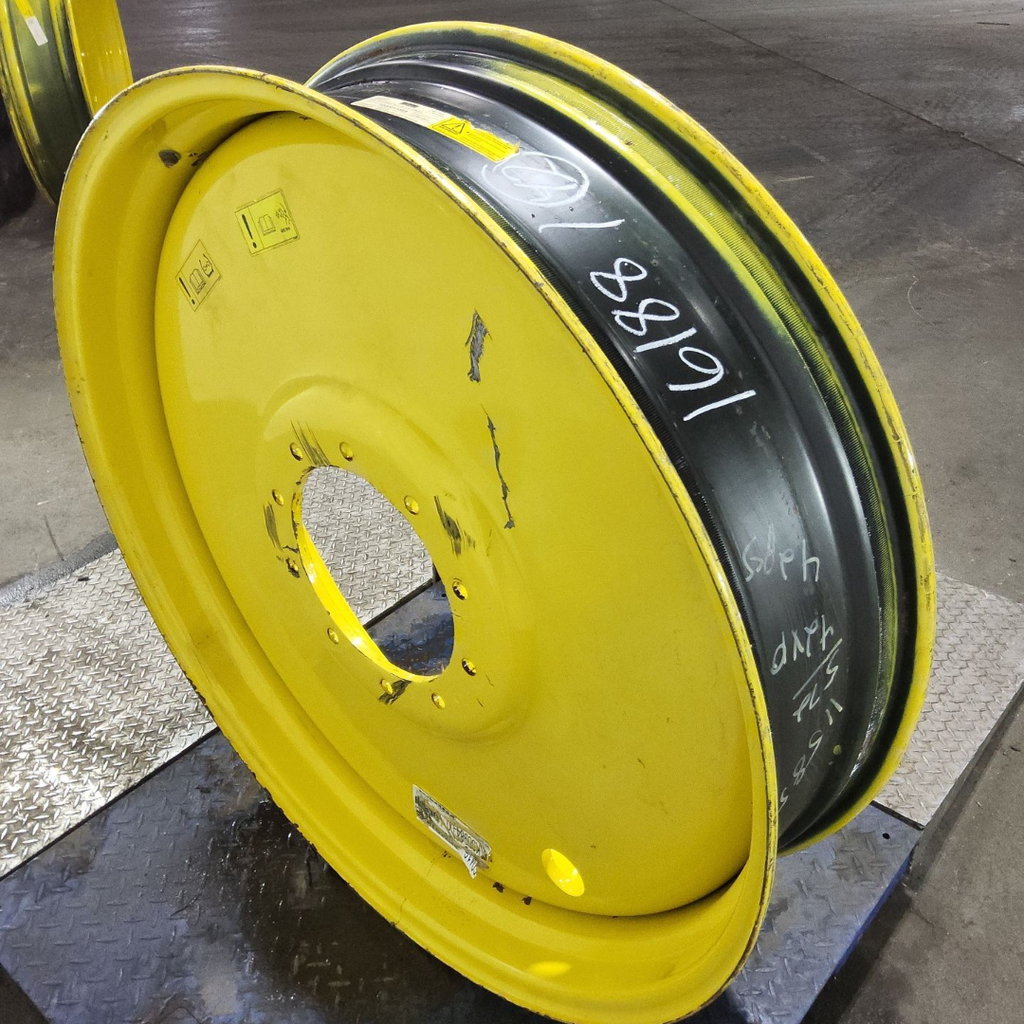 10"W x 42"D, John Deere Yellow 10-Hole Formed Plate Sprayer , 2.88" Offset