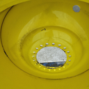 28"W x 46"D, John Deere Yellow 20-Hole Formed Plate , 0.62" Offset