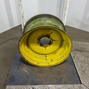14"W x 26"D, John Deere Yellow 8-Hole Formed Plate , 0.62" Offset