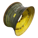 15"W x 30"D, John Deere Yellow 12-Hole Waffle Wheel (Groups of 3 bolts) , 7.88" Offset