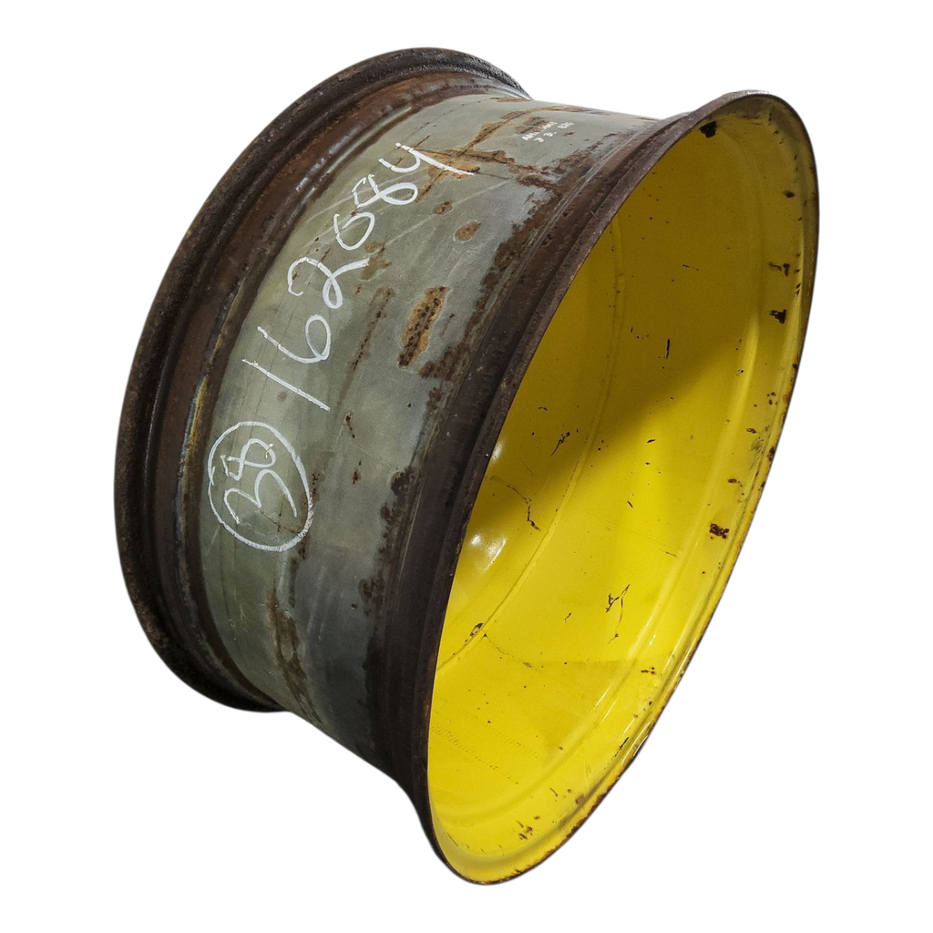 16"W x 38"D, John Deere Yellow 10-Hole Dolly Dual , -15.12" Offset