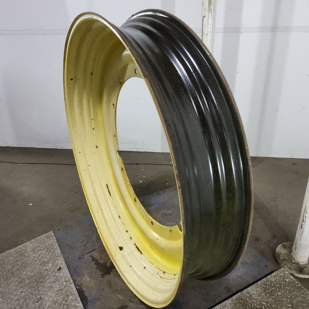 10"W x 50"D, John Deere Yellow 12-Hole Stub Disc , -3.12" Offset